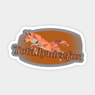 Totallynicefox Logo Sticker